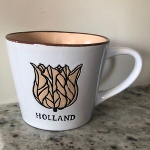 Elegant White Mug with Tan Interior
